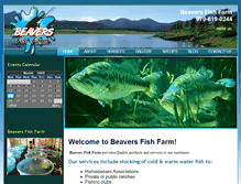 Tablet Screenshot of beaversfishfarm.com